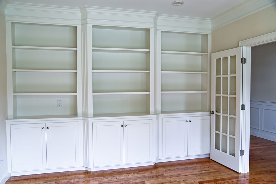 built in bookcases