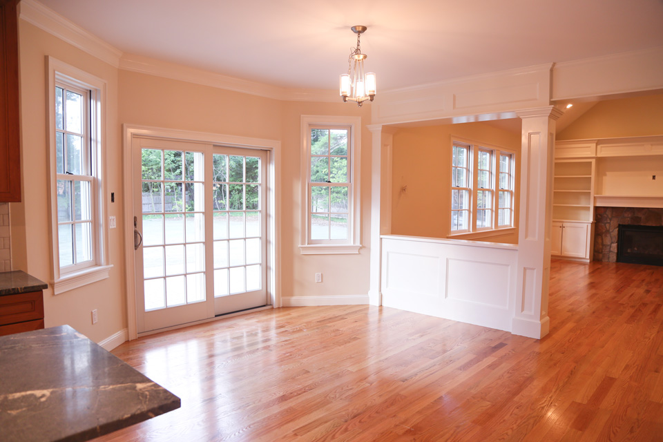 dining area with french doors